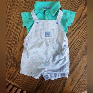 Carters overall shortalls